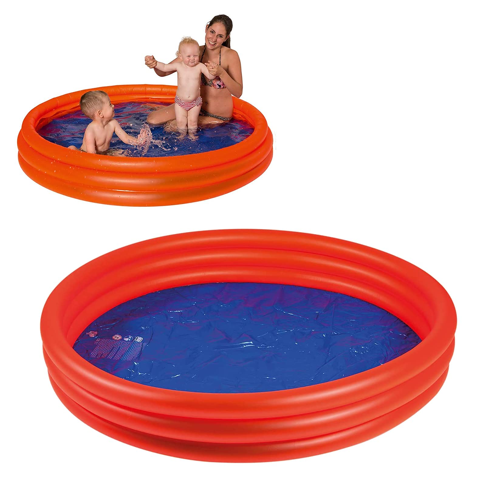 Smart-Planet Pool for Children - XXL Paddling Pool 175 cm for Inflating for Babies and Toddlers - Swimming Pool for Splashing in Summer Yard and Garden