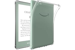JvKzaen Clear Case for 6" All-New Kindle (11th Generation-2024/2022 Release),Ultra Clear Soft TPU Slim Flexible Transparent Skin Bumper Back Cover Shell for Kindle 11 2024/2022,Lightweight
