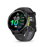 Garmin® Forerunner® 970, Premium GPS Running and Triathlon Smartwatch, AMOLED Display, Built-in LED Flashlight, Carbon Gray DLC Titanium with Black Case and Translucent Whitestone Band