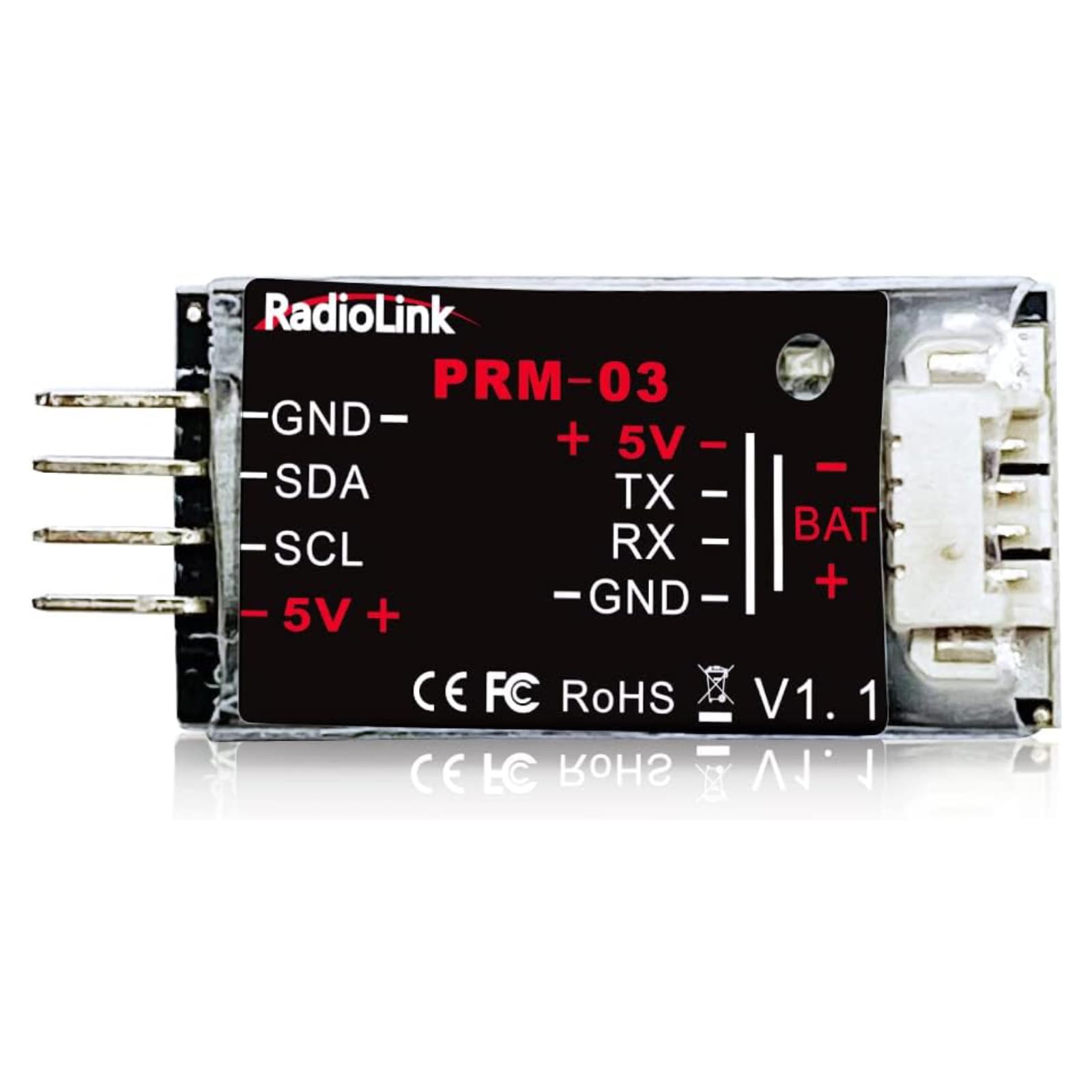 Radiolink PRM-03 Real-time OSD Information Telemetry Module Get GPS RSSI Voltage(1S-12S) and More on TX, for AT9S Pro&AT10II, Minipix PIXHAWK, Crossflight, APM FC, Come with Connect Cables