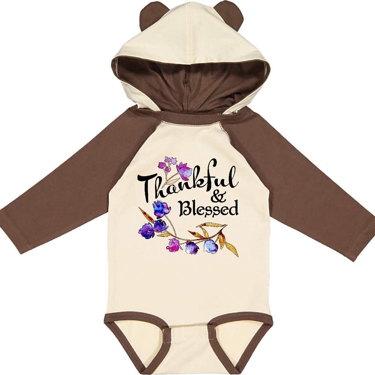 Share Your Gratitude In Comfort And Style Beautiful Anniversary Present For Your Wife These Thankful And Blessed Long Sleeve Creeper With Beautiful Watercolor Flowers Make The Perfect Mother S Day Gift For Your Wonderful Mom Or Grandma 5 0 Oz 100