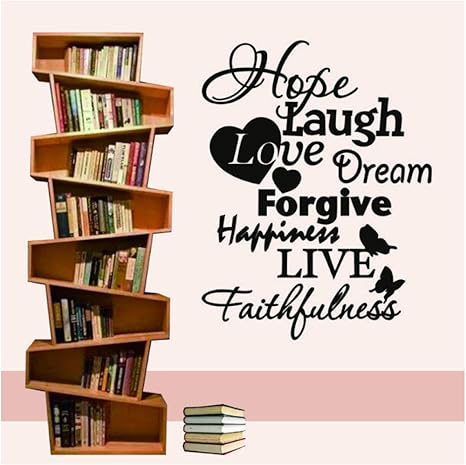 Amazon Com Wzxhn Hope Laugh Love Dream Forgive Happiness Live Faithfulness Life Saying Wall Sticker For Living Room Wall Art Decals Home Decor Kitchen Dining