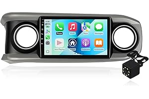2+64G Android 14 Double Din Car Stereo for Toyota Tacoma 2016-2022 with 10.1 Inch Touchscreen Radio Built-in Wireless Carplay