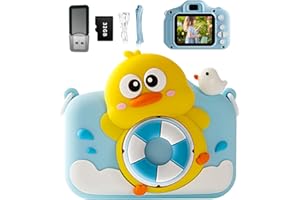 Snowall Digital Video Kids Camera,Yellow Toys for Children,Cute Portable Little Boys Gifts Kids Camera Toys for 3-12 Years Old Boys,Selfie Camera for Kids（Yellow Duck）