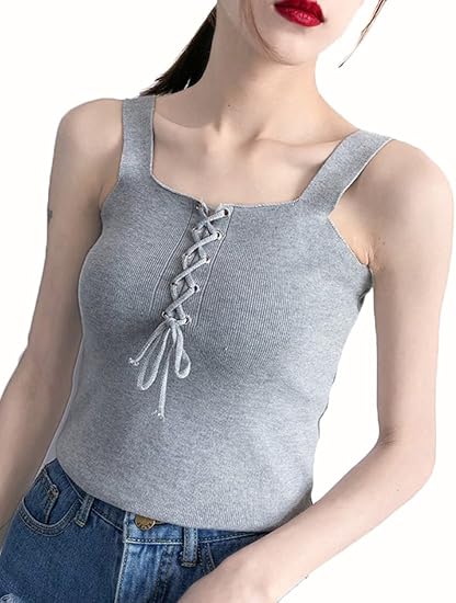 Amazon Heaven Days ヘブンデイズ キャミソール ノースリーブ タンクトップ レースアップ 無地 レディース 1806d0256 キャミソール タンクトップ 通販