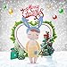 SKM Stuffed Doll Toy Bunny Girls Baby Angela Plush Doll 14 inch Soft Cuddly Kind Rabbit Doll for Baby Kids - Birthday Gifts, Kid's Sleeping Partner, MeToo X, Yellow
