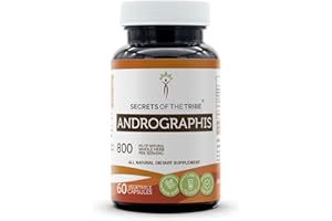 Secrets of the Tribe Andrographis 60 Capsules, 800 mg, Fah talai jone, Andrographis Paniculata Dried Herb (60 Capsules)