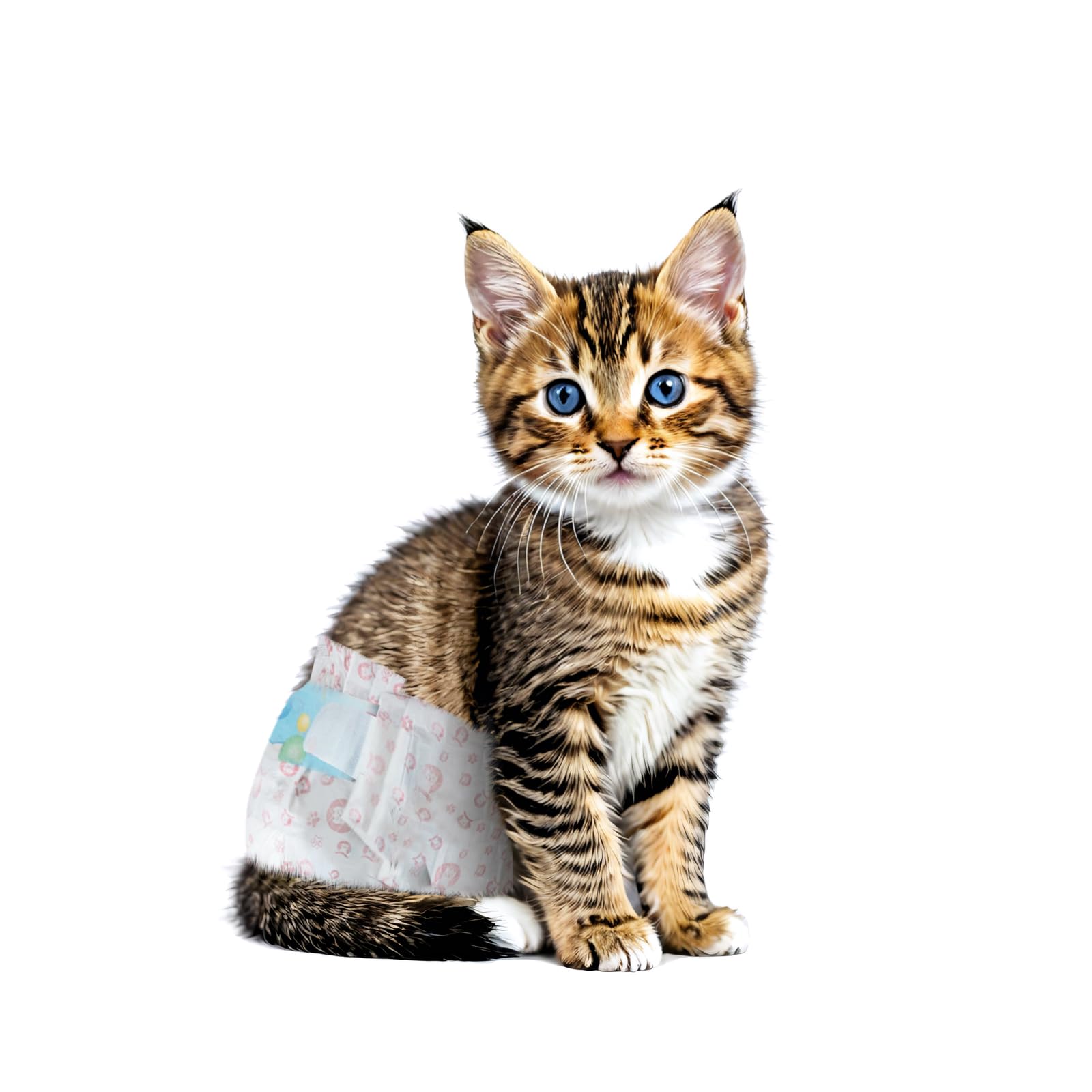 Photo 1 of Disposable Cat Diapers, 40 Count – Perfect for Both Male and Female Cats, for Elderly, (XS) Incontinent, or Post-Surgery Cats and Dog – Leak-Proof, Super Absorbent & Hypoallergenic Pet Diapers
