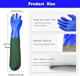 hewewor Long Pond Gloves 26.78" Arm PVC Heavy Duty Waterproof Gloves view 2