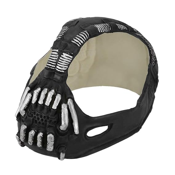 Erduo Universal Bane Maske Batman Cosplay Helm 3D Bane Latex Maske Mit Stimme Changer Halloween Kostüm Zubehör Für Party