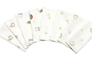 Arumary Cotton Handkerchief 100% Soft Cotton 8 Pack (14"X14"), Baby, Girls, Kids Handkerchief