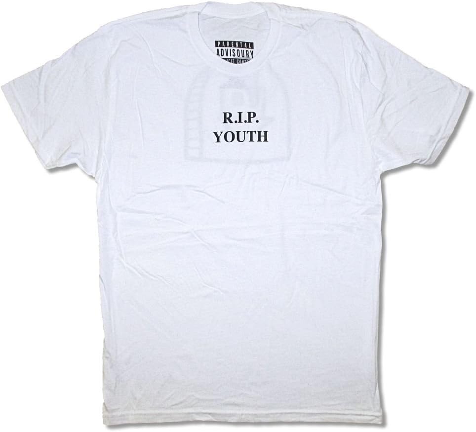 The Neighbourhood NBHD R.I.P. RIP Youth White T Shirt (2X)