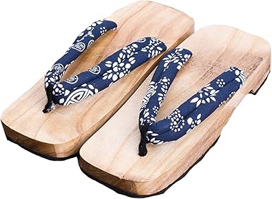 wooden flip flops