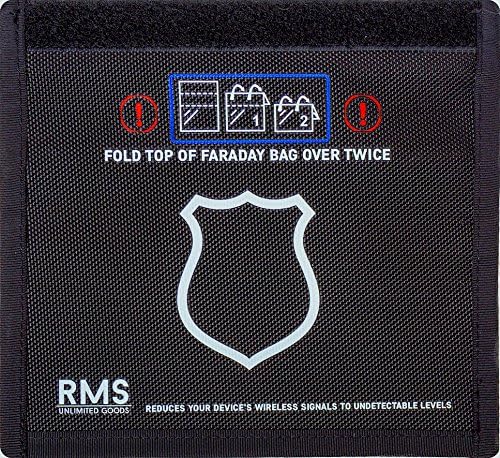 Stealth Anti Signal Forensic Faraday Bag - Non-Window 4.5 x 7.5 Inch Sized Cell Phone Anti-Radiation Protection Pouch With A Complimentary Cyber Hacking E-Book