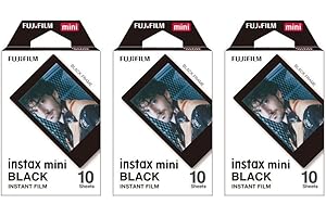 Fujifilm Instax Mini Instant Film BLACK FRAME 3-PACK BUNDLE SET , Film Black Frame ( 10 x 3 ) for Mini 90 8 70 7s 50s 25 300 Camera SP-1 Printer