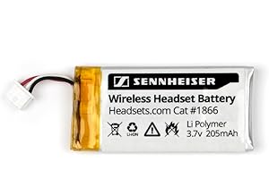 Sennheiser Replacement Rechargeable Battery for OfficeRunner Wireless Headset DW Office DW Pro1 DW Pro2 SD Office SD Pro1 SD Pro2 MB Pro Series Li Polymer 205mAh (1 Pack)