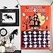 OurWarm Halloween Calendar 2019 Linen Halloween Countdown Calendar for Kids 31 Days, Home Decor Advent Calendar with Bat, Ghosts Boo!