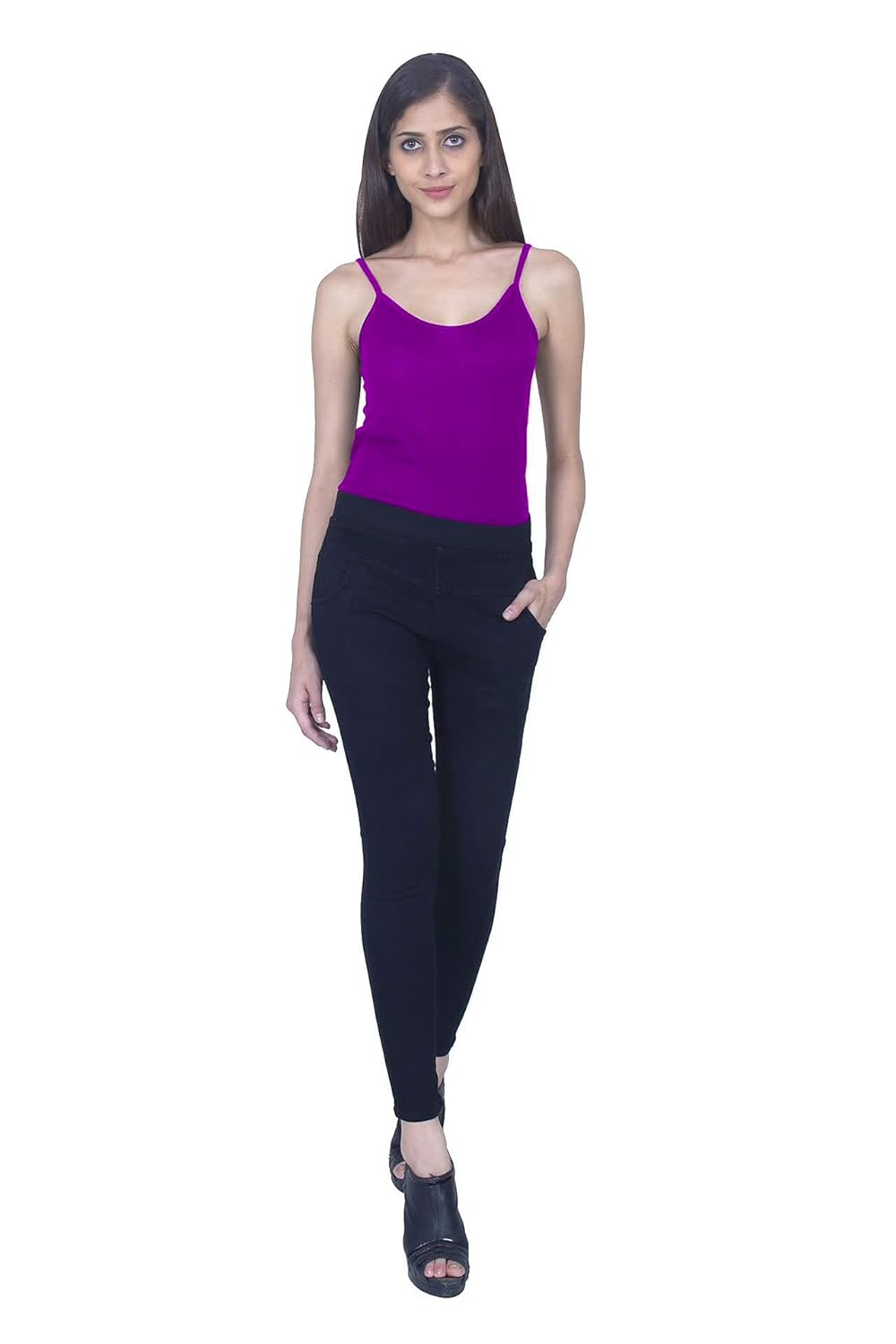 damen mode women stretchable denim jeggings