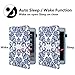 iPad Mini 2 3 Case - LittleMax(TM) PU Leather Stand Case Smart Flip Folio Wallet Case Cover with Auto Wake/Sleep for iPad Mini 1/2/3 [Free Cleaning Cloth,Stylus Pen]-03 Cobalt Blue Folk Flower