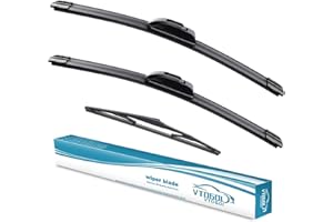 VTOGOI Wiper Blades With Rear Wiper Blades Set For Hyundai Tucson 2016-2021 Automotive Replacement Windshield Wiper Blades, That Meet OEM Quality Easy DIY Install 26"+16"+14" (Set of 3)