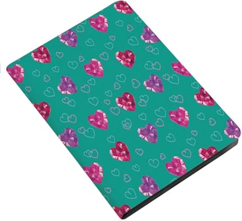 Funda protectora de piel con diseño de copos de nieve, color verde azulado y blanco multicolor Color_18 Case for iPad 10.2
