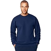 Hanes Men's Ultimate Cotton Heavyweight Crewneck Sweatshirt_Navy_L