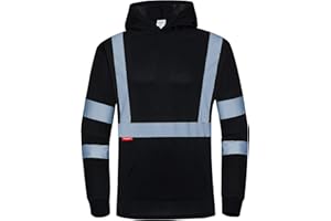 ProtectX High Visibility Long Sleeve Shirts, Hi Vis Long Shirt for Men, Safety Shirts with Reflective Stripe