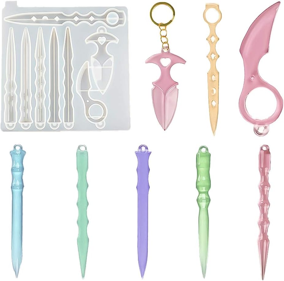 Keychain Resin Mold, Various Shapes of Portable Key Chain