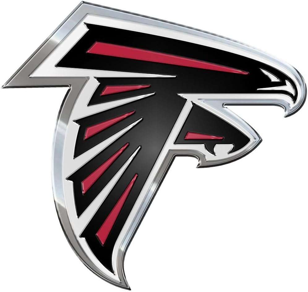 Atlanta Falcons Car 3D Chrome Auto Emblem Sports & Outdoors Fan Shop