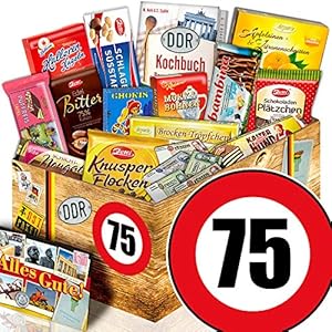 Geschenkidee zum 75. / Geschenke zum 75 Geburtstag Mann / DDR Schoko Box