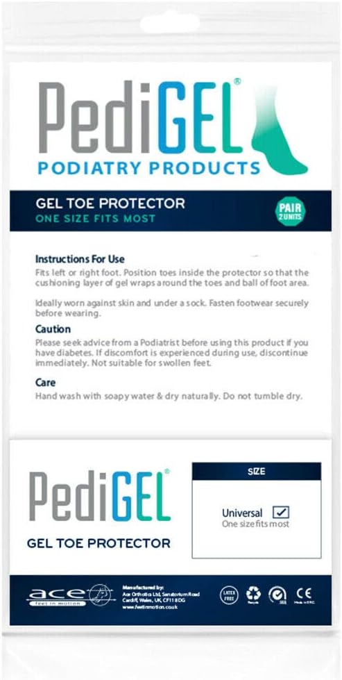 PediGel - Medically Approved Polymer Gel Toe Protector Ideal for General Toe Protection & Comfort in Everyday Footwear - 2 Units - Image 5