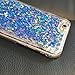 iPhone 6 Plus Case,Crazy Panda® 3D Creative Liquid Glitter Design iPhone 6 Plus Liquid Quicksand Bling Adorable flowing Floating Moving Shine Glitter Case iPhone 6 Plus/6S Plus - Blue Diamonds