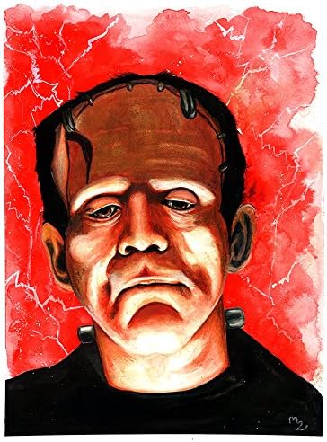 It's Alive - Frankenstein Watercolor Archival Print