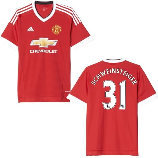 adidas Manchester United Home Heimtrikot 2015/2016 rot Schweinsteiger