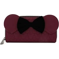 3120 Minnie Mouse Maroon Quilted Double Strap Shoulder Bag Purse Amazon.com: Loungefly Minnie Mouse Maroon Quilted Womens  main image 3