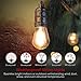 LED Outdoor String Lights, TaoTronics 50ft Commercial Grade Outdoor Patio Lights, Heavy Duty Weatherproof Strand with 16xS14 LED Bulbs (One Spare), Connect up to 30 String Lights, UL588 & ETL Approved