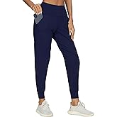 Kcutteyg Womens Joggers with Pockets, Lightweight Quick Dry Athletic Workout Soft Pants for Gym, Yoga, Running