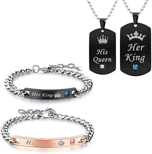 her king his queen dog tags