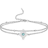 VASSAGO Witches Knot Bracelet Stainless Steel Magic Knot Bracelet Layered Celtic Knot Charm Bracelet for Women Wiccan Symbol Jewelry