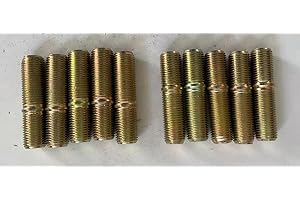 WANTONE RACING 10pcs Double End Wheel Stud Screw in Bolt 1/2"-20 Dia 2" Long Fine Thread Bolts Replacement for Trailer Triton Dexter Hub