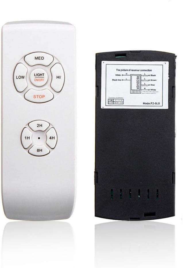 yodaliy 110V/220V Universal Lamp Kit & Timing Wireless Remote Control for Ceiling Fan,Lamp Remote Control Kit Timing Wireless Receiver Tool for Home,Office,Hotel,Club,Restaurant
