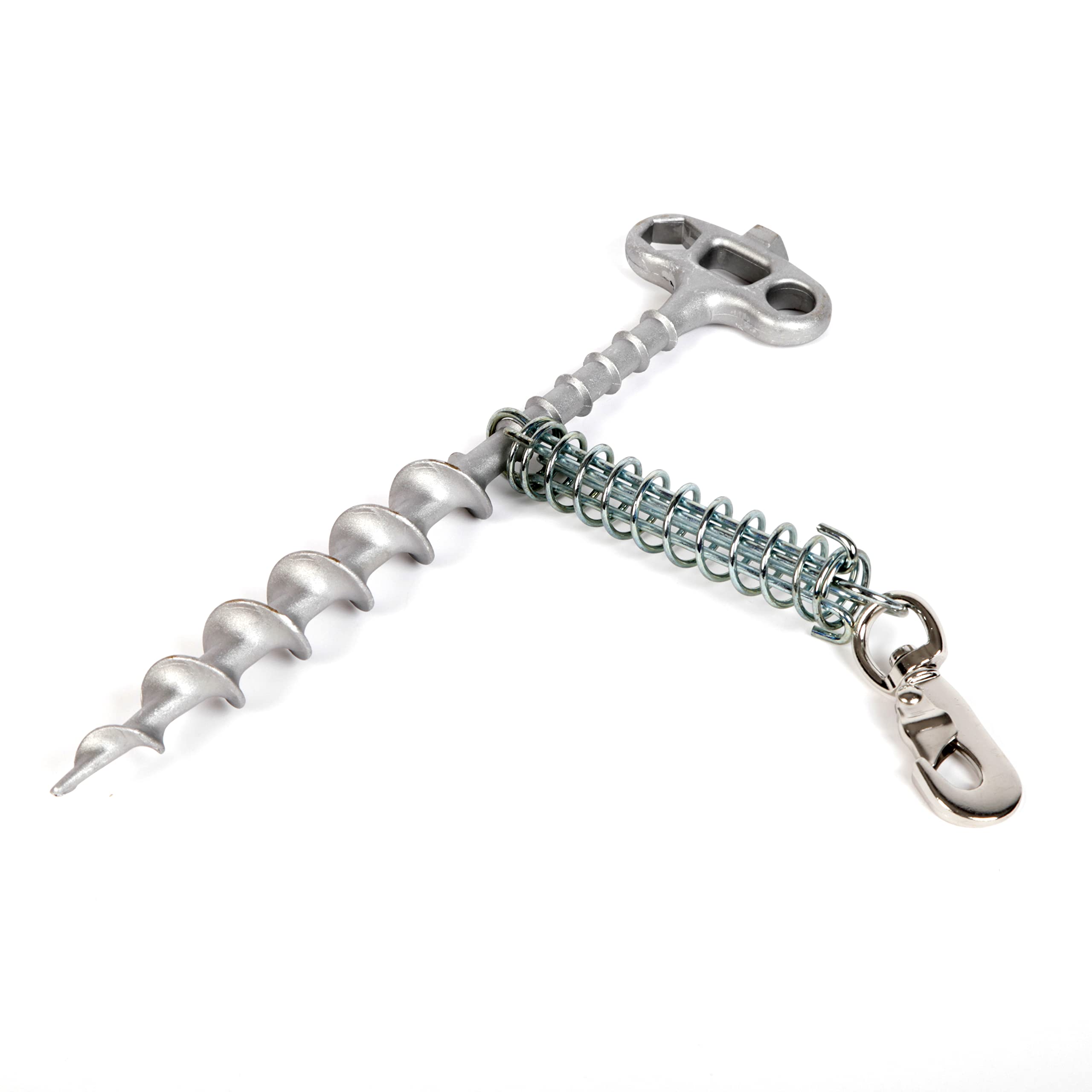 Peggy Peg PetPeg screw peg for leashing dogs and cats, stake for dogs, lead attachment with height adjustment, spiral peg for dog lead, ground anchor made of rust-proof aluminium