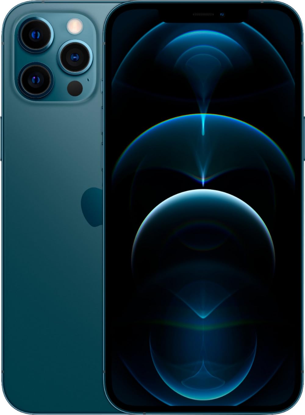 Apple iPhone 12 Pro Max 5G, US Version, 256GB, Pacific Blue - Unlocked (Renewed)