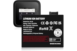 BOANV 7500mAh W-20 Battery for NETGEAR Nighthawk 5G WiFi 6 Mobile Hotspot Pro by AT&T W-20 MR5100 MR5200, MR5200-100EUS Higher Capacity Replacement Battery