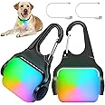 4 Modes Dog Lights for Night Walking, Clip on Type C Rechargeable Dog Collar Light, IP65 Waterproof Dog Night Light, LED Safety Light for Running, Camping, Climbing, Bike, 2 Pack
