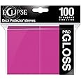 BoardGame E-15609 Ultra Pro-Eclipse Gloss Standard Sleeves 100 Pack-Hot Pink