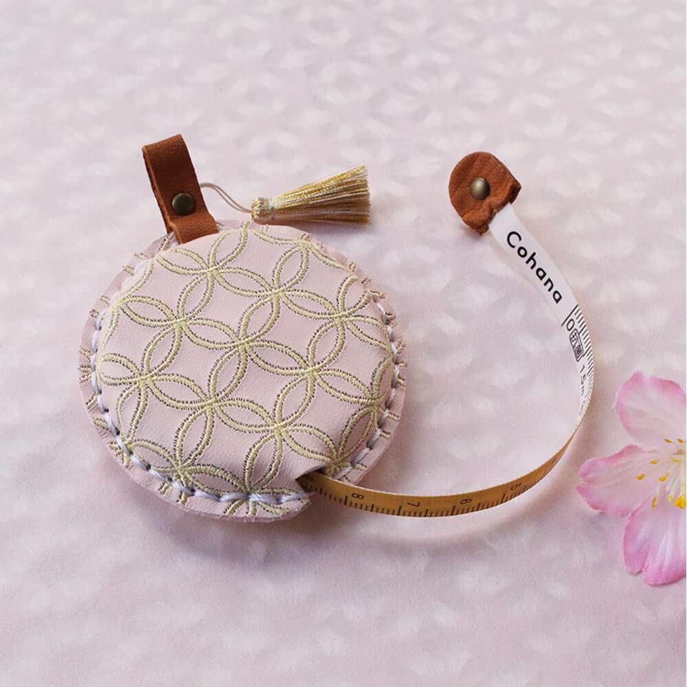 Cohana Sakura measuring tape leather 150cm pink - 1pc