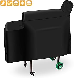 Grisun DB Grill Cover for Green Mountain Grills Daniel Boone Grill, Choice and Prime Standard Non-WiFi Grill, Heavy Duty and Waterproof Pellet Grill Cover (53.5 x 19.7 x 25 Inches)