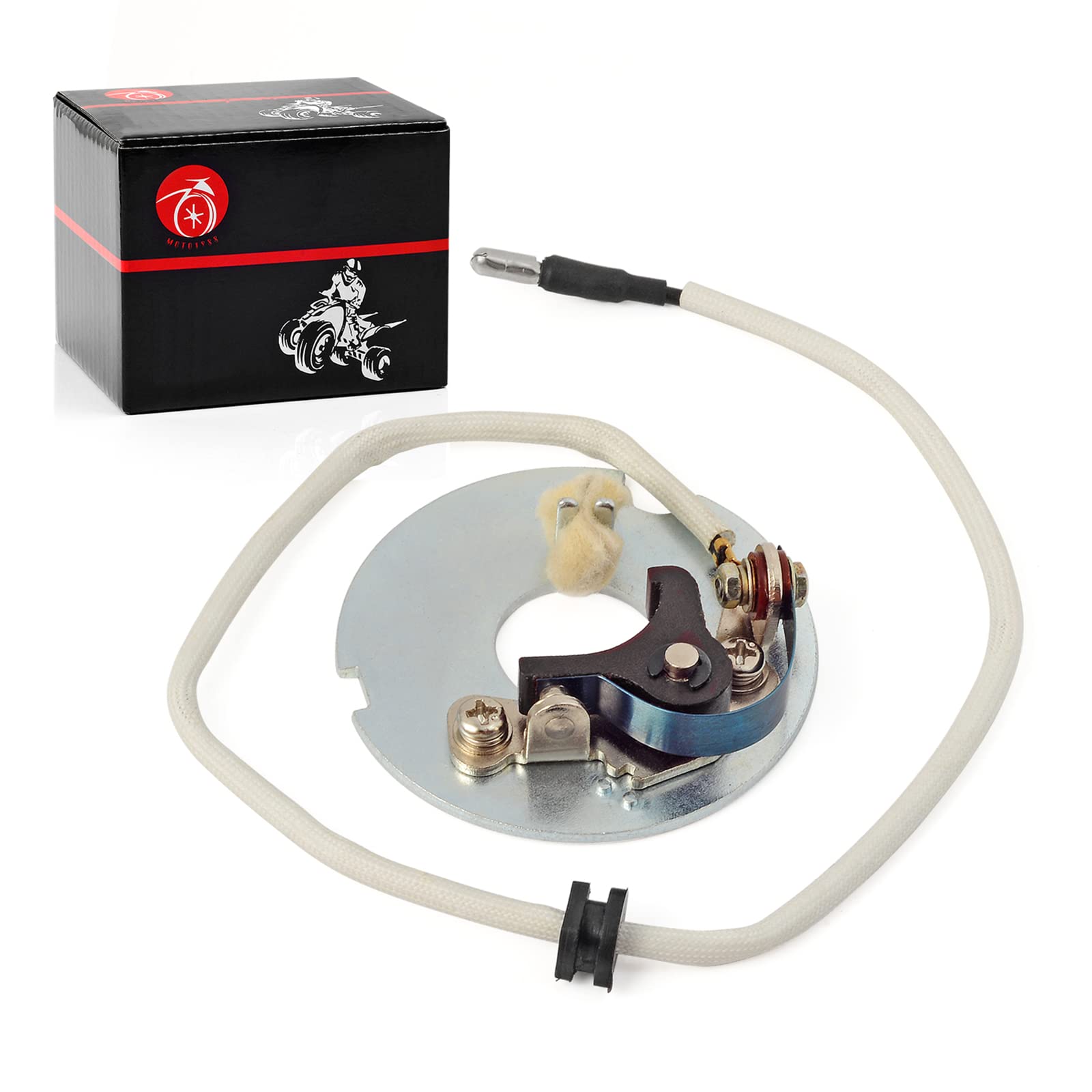 Photo 1 of Points Plate Assembly Compatible with Honda ATC90 CT90 S90 CM91 SL90 ST90 CB100 CL100 SL100 CB125 CL125 SL125 XL250 30200-107-014 30200-028-013 30200-028-004