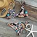 Cupshe Fashion Women Floral Printing Strappy Bikini Set